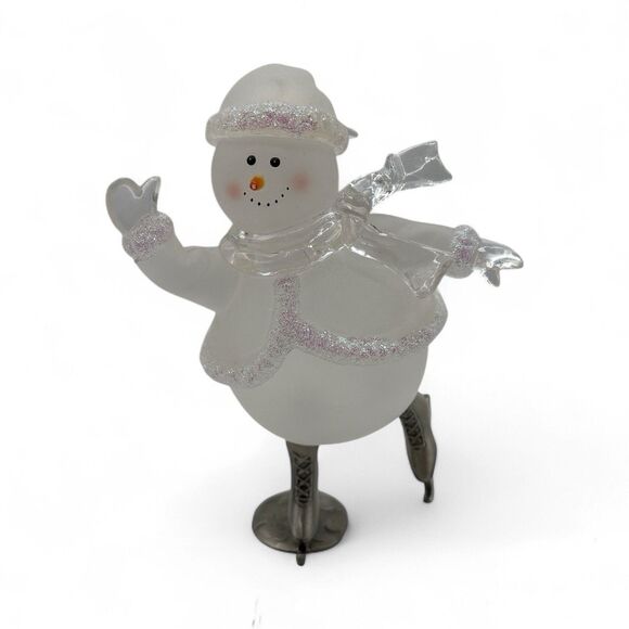 VTG House of Lloyd Christmas Around The World Skating Snowlady & Snowman - Picture 6 of 13